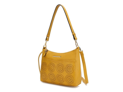 Alanis Laser Cut Vegan Leather Women Shoulder Bag