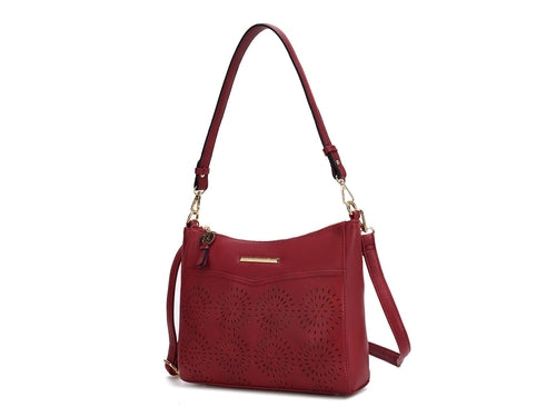 Alanis Laser Cut Vegan Leather Women Shoulder Bag