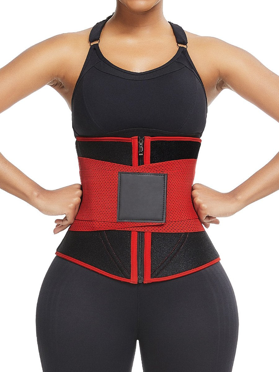 Ultra Light Red 10 Steel Bones Neoprene Waist Trainer Fat Burning