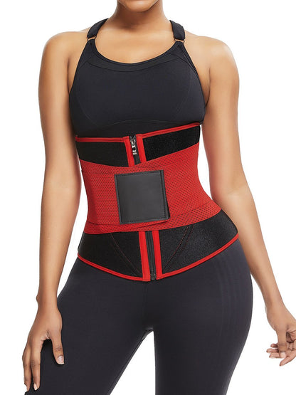 Ultra Light Red 10 Steel Bones Neoprene Waist Trainer Fat Burning