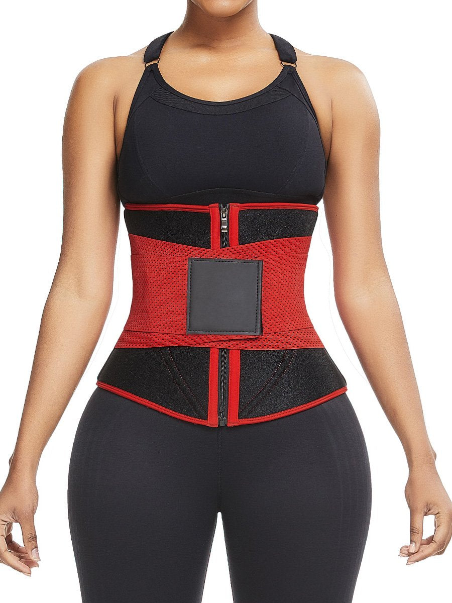 Ultra Light Red 10 Steel Bones Neoprene Waist Trainer Fat Burning