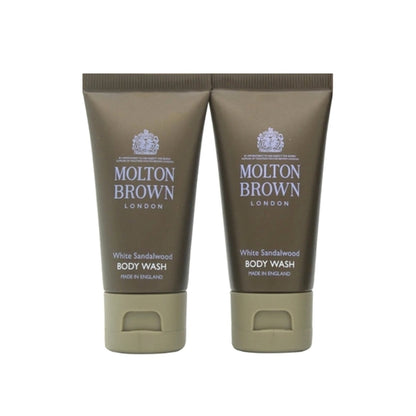 Molton Brown White Sandalwood Body Wash Gift Set 2 x 30ml