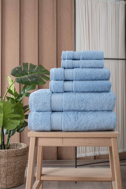 Turkish Cotton Full Bath Towel Set of 6