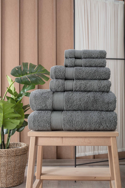 Turkish Cotton Full Bath Towel Set of 6