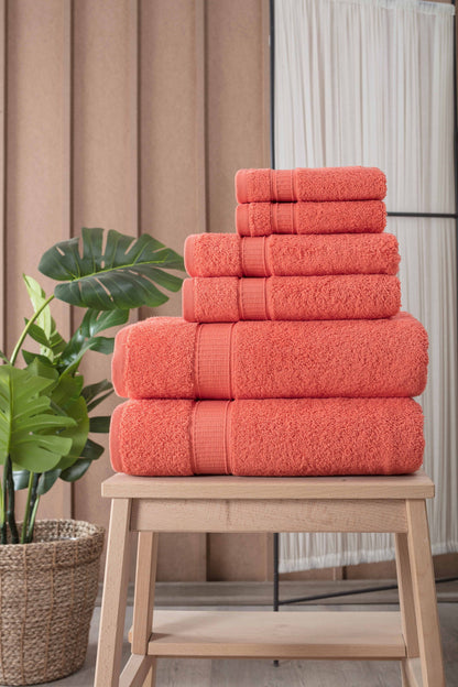 Turkish Cotton Full Bath Towel Set of 6