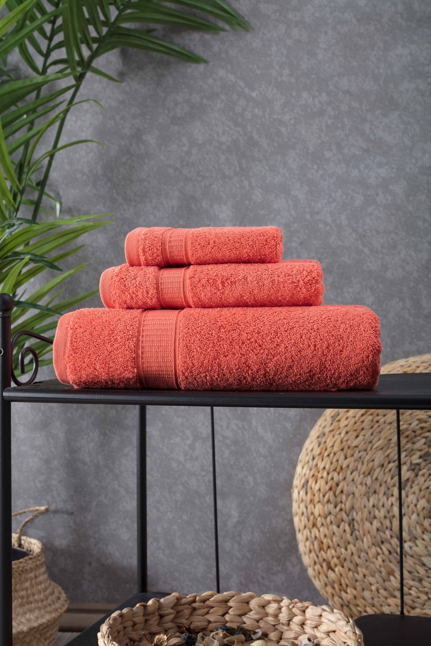 Turkish Cotton Bath Towel Set of 3