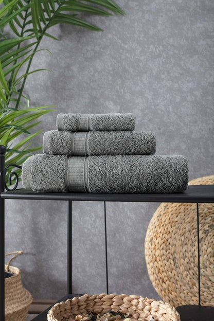 Turkish Cotton Bath Towel Set of 3