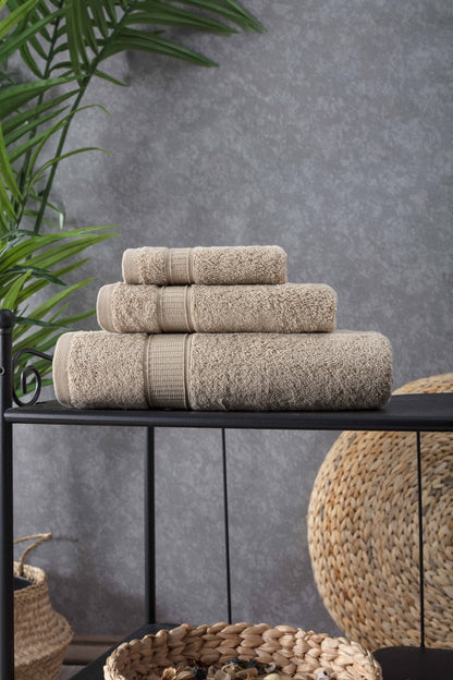 Turkish Cotton Bath Towel Set of 3