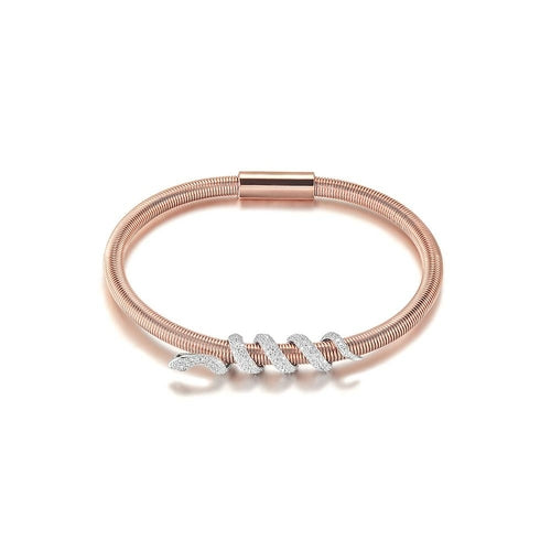 Snake Coiled Bangle Bracelet