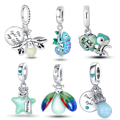 2024 Hot Sale New in Silver Color Ocean Collection Charm Firefly Beads