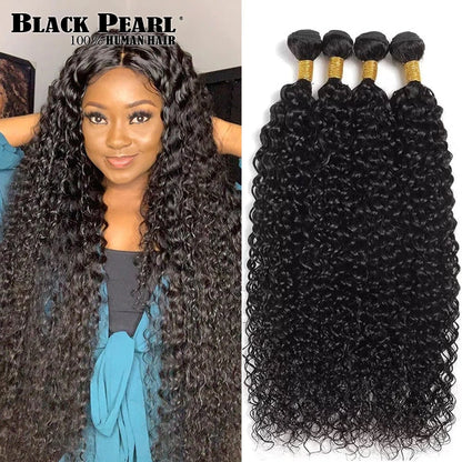 Mongolian Afro Kinky Curly Bundles 1/3/4PCS Human Hair Extensions 100%