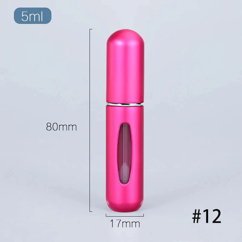 Solid Color 5ml Bottom Flush Rechargeable Perfume Bottle Sprayer Small