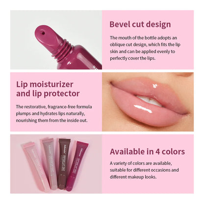 Plump Moisturizing Glossy Mirror Lip Gloss Nutritious Lip Oil Cosmetic