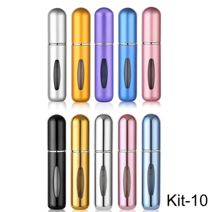 Solid Color 5ml Bottom Flush Rechargeable Perfume Bottle Sprayer Small