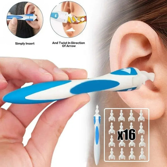 Ear Wax Remover Tool Ear Cleaner With Soft Silicone 16 Replacement