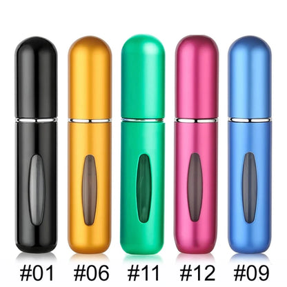 Solid Color 5ml Bottom Flush Rechargeable Perfume Bottle Sprayer Small