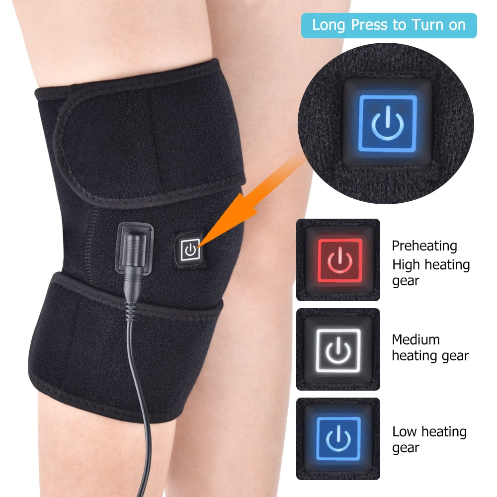 Heating Knee Pads Knee Brace Support Pads Thermal Heat Therapy Wrap