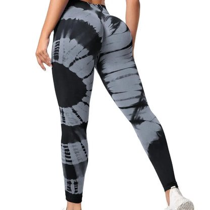 Seamless Leggings for Women Fitness Yoga Pants High Waist Tie Dye