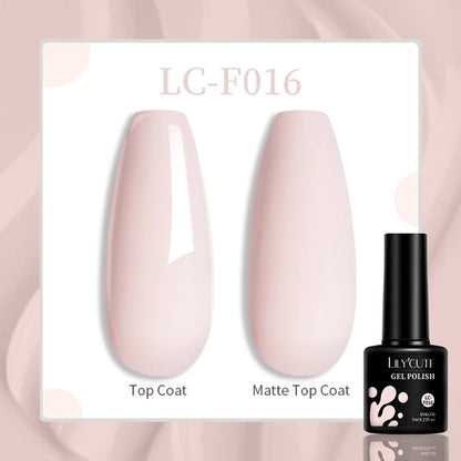 LILYCUTE 129 Colors 7ML Nail Gel Polish Nail Supplies Vernis Semi