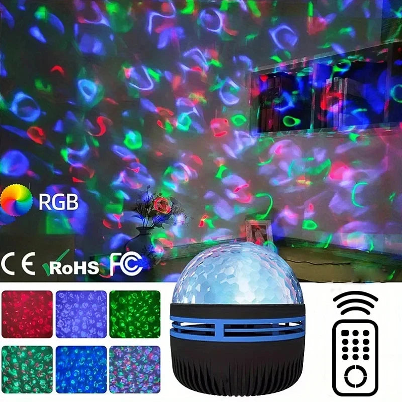 LED Starry Galaxy Projector Light RGB Smart Remote Control Star Aurora