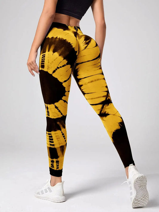 Seamless Leggings for Women Fitness Yoga Pants High Waist Tie Dye