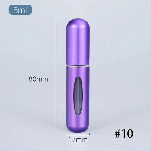 Solid Color 5ml Bottom Flush Rechargeable Perfume Bottle Sprayer Small