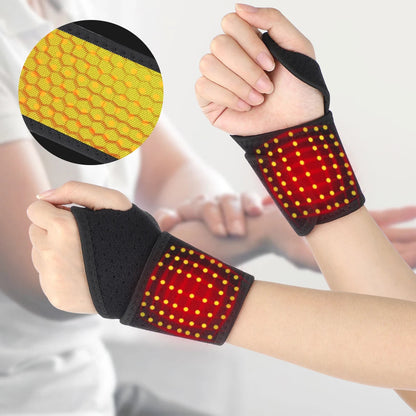 Heating Foam Wristbands Wrapped Joint Self-Heating Wrist Support Brace