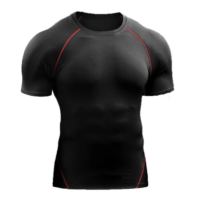 2024 Compression T Shirt Men Summer Sportswear Running T-shirt Elastic