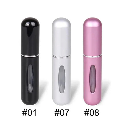 Solid Color 5ml Bottom Flush Rechargeable Perfume Bottle Sprayer Small