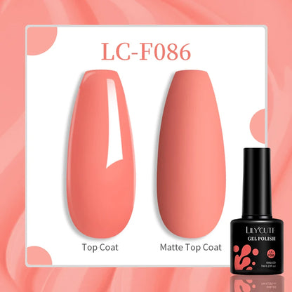 LILYCUTE 129 Colors 7ML Nail Gel Polish Nail Supplies Vernis Semi