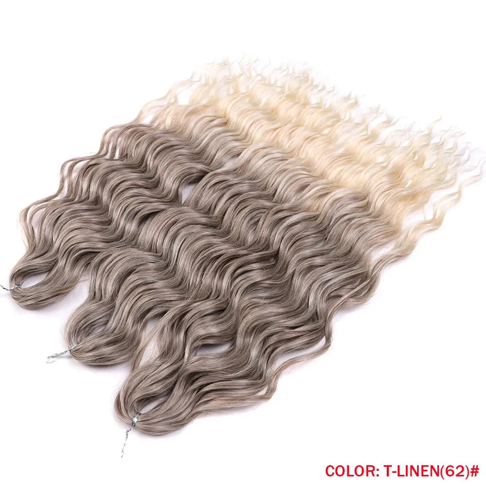 Synthetic Anna Hair Loose Deep Wave Braiding Hair Extensions 24 Inch