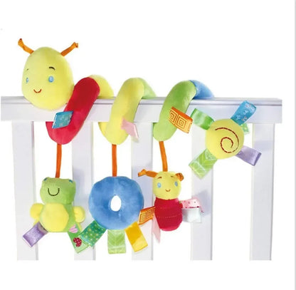 Soft Infant Crib Bed Stroller Toy Creative Spiral Baby Toys For