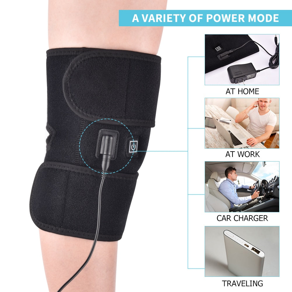 Heating Knee Pads Knee Brace Support Pads Thermal Heat Therapy Wrap