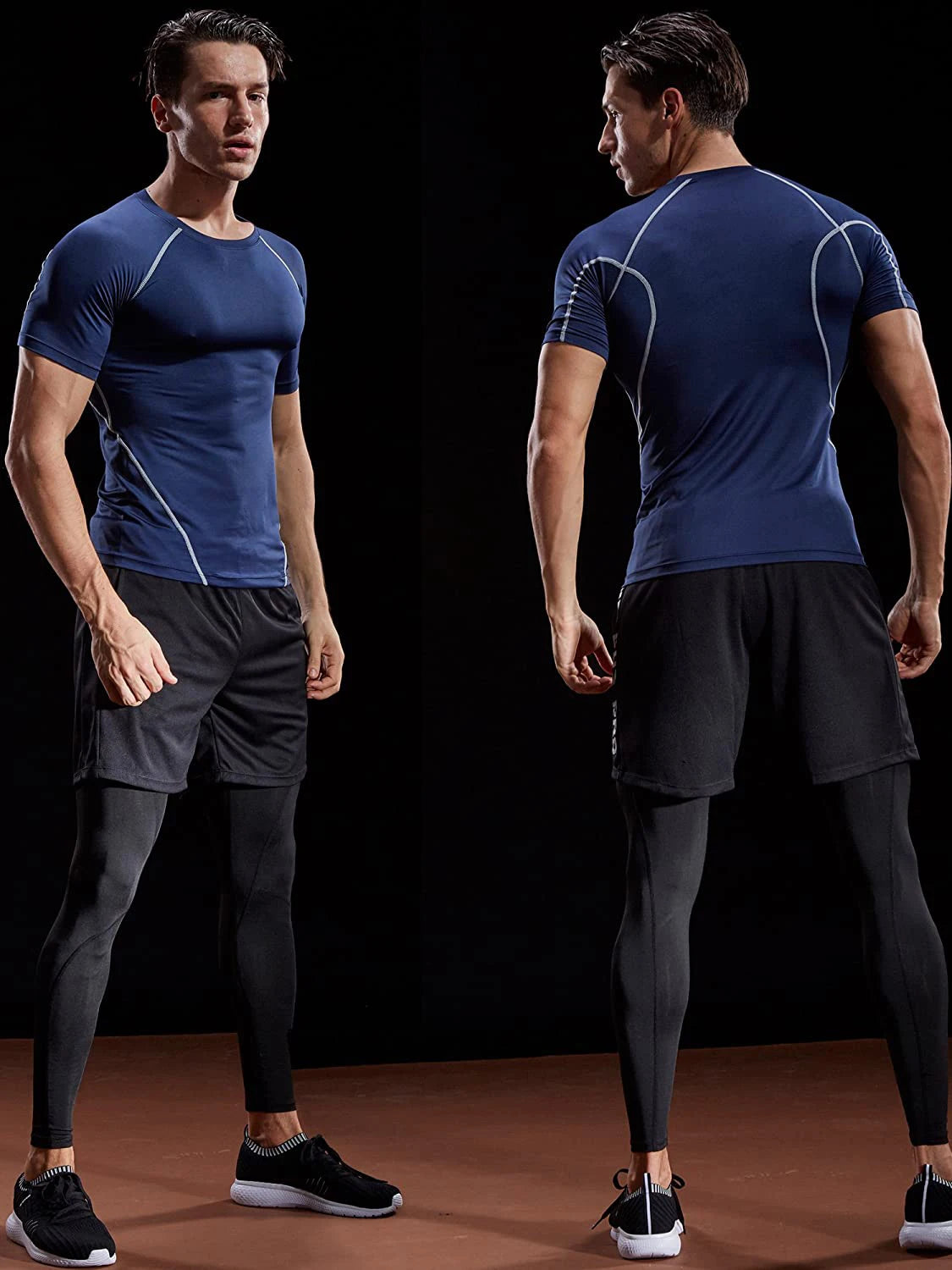 2024 Compression T Shirt Men Summer Sportswear Running T-shirt Elastic