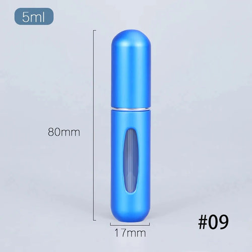 Solid Color 5ml Bottom Flush Rechargeable Perfume Bottle Sprayer Small