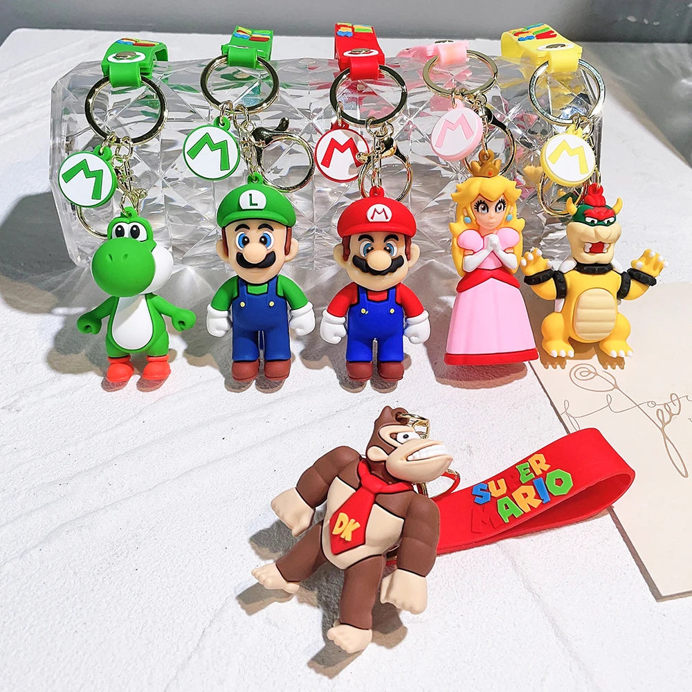 pcs/set Super Mario Bros PVC Action Figure Toys Dolls Model Set Luigi