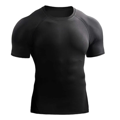 2024 Compression T Shirt Men Summer Sportswear Running T-shirt Elastic