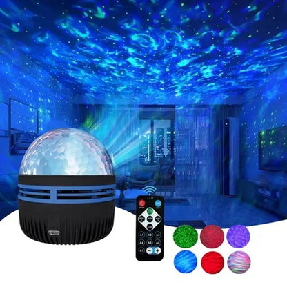 LED Starry Galaxy Projector Light RGB Smart Remote Control Star Aurora