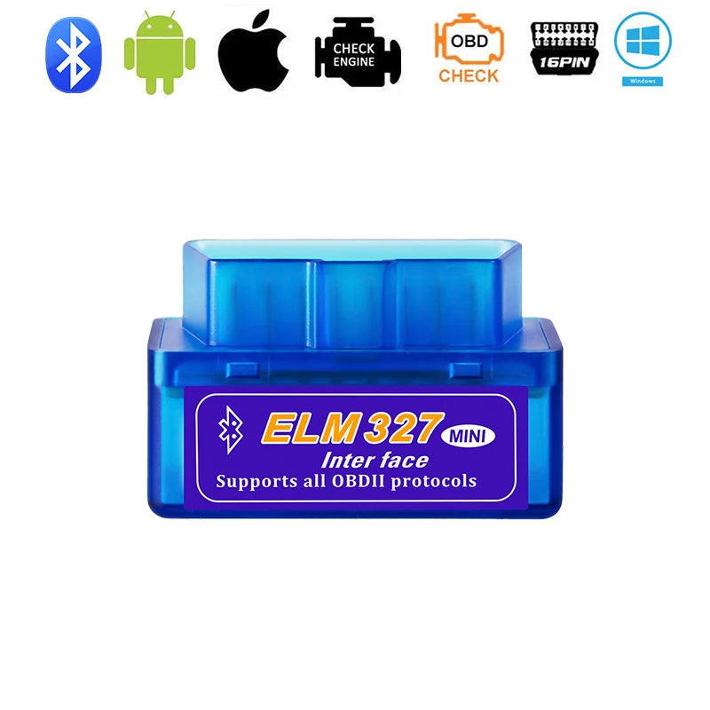 Mini ELM327 V2.1 OBD2 Scanner Code Reader For Android /IOS Bluetooth