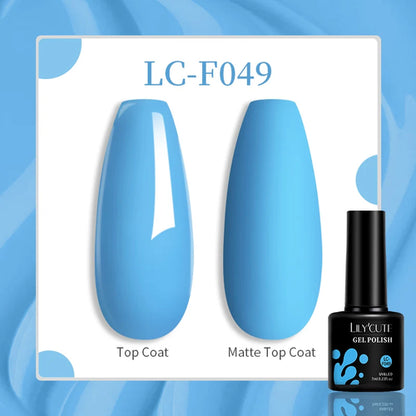 LILYCUTE 129 Colors 7ML Nail Gel Polish Nail Supplies Vernis Semi