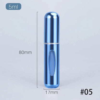 Solid Color 5ml Bottom Flush Rechargeable Perfume Bottle Sprayer Small