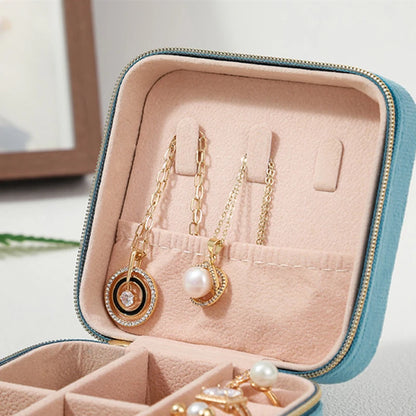 Velvet Jewelry Box For Women Necklace Ring Earrings Organizer Holder