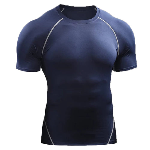 2024 Compression T Shirt Men Summer Sportswear Running T-shirt Elastic