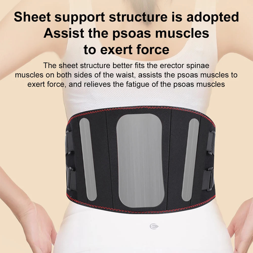 Electric Heating Waist Massage Belt Back Support Warm Hot Compress