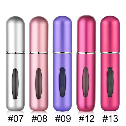 Solid Color 5ml Bottom Flush Rechargeable Perfume Bottle Sprayer Small