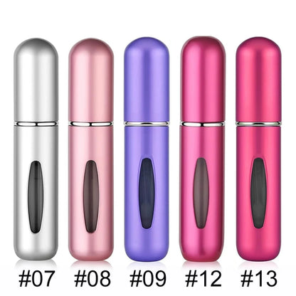 Solid Color 5ml Bottom Flush Rechargeable Perfume Bottle Sprayer Small