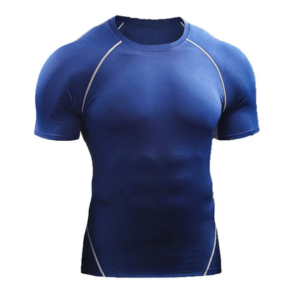 2024 Compression T Shirt Men Summer Sportswear Running T-shirt Elastic