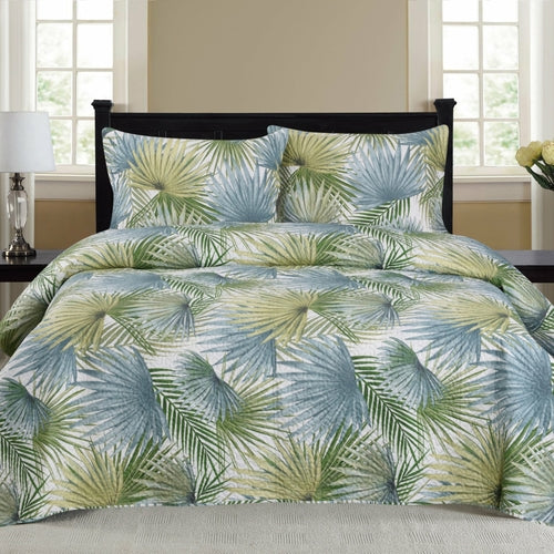 Cynthia - 3 Piece Quilt Set - Sage