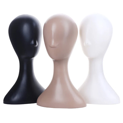 Pro Female Plastic Abstract Mannequin Manikin Head Model Wig Hat Hair