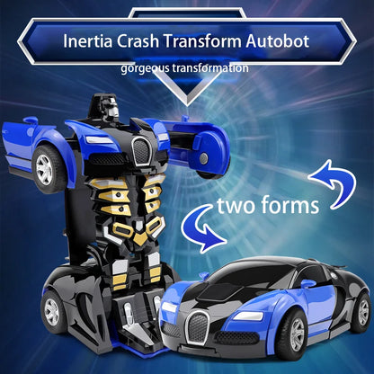 Transforming Robot With One Click Automatic Shape Conversion Boy Gift